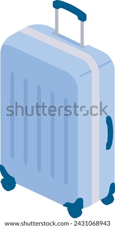 Isometric illustration of a suitcase