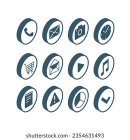 Es una ilustración isométrica de un icono tridimensional.