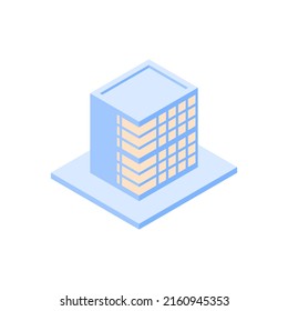 Isometric Illustration vector of building 