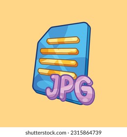 Isometric Image JPG Files Vector Illustration