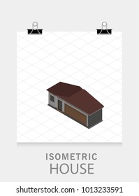 isometric image of a private house