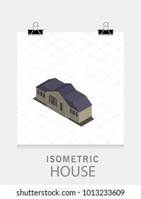 isometric image of a private house