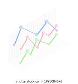 Isometric Infographic as Graphic Visual Representation of Information or Data Vector Illustration