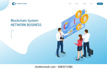 Isometric invest in digital money, increase income, profit. Digital Wallet technology for cryptocurrency ethereum, bitcoin. Digital wallet application on mobile