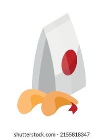 Isometric japan composition with isolated view of street japanese food vector illustration