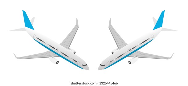 isometric jet plane