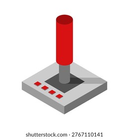 Isometric joy pad illustrated in vector