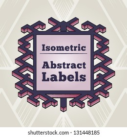 Isometric label 1