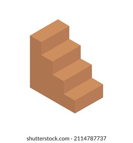 Isometric ladder on a background