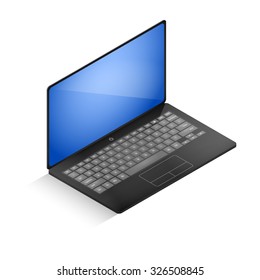 isometric laptop