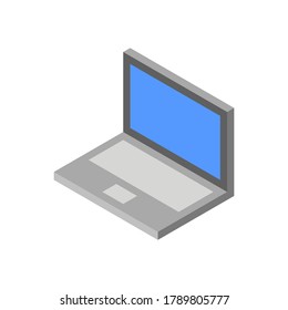Isometric Laptop Design Image Vector