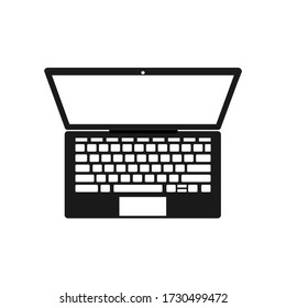 Isometric laptop in flat on a white background. Isometric notebook. Vector.