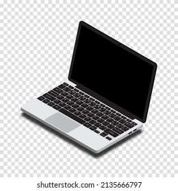 Isometric Laptop. Vector 3d isometric laptop computer. Vector illustration