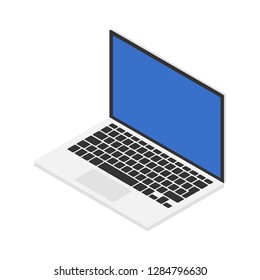 Isometric Laptop. Vector illustration.