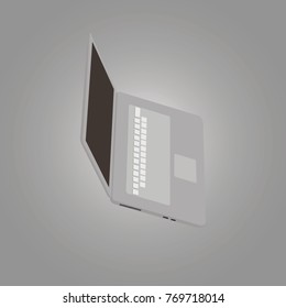Isometric laptop vector medium premium modern illustration