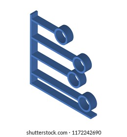  isometric left top view 3D icon