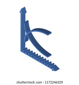  isometric left top view 3D icon