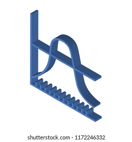  isometric left top view 3D icon