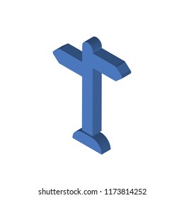  isometric left top view 3D icon