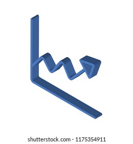  isometric left top view 3D icon