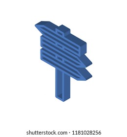  isometric left top view 3D icon
