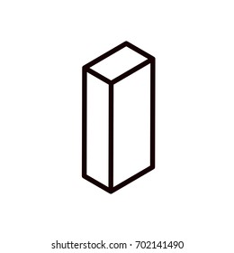 isometric letter i