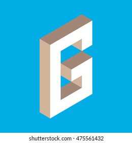 isometric letter g.