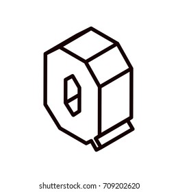 isometric letter q