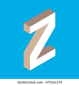 isometric letter z.