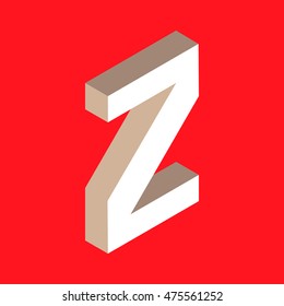 isometric letter z.