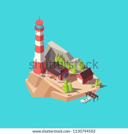 Similar – Image, Stock Photo Tree and lighthouse in Bastorf