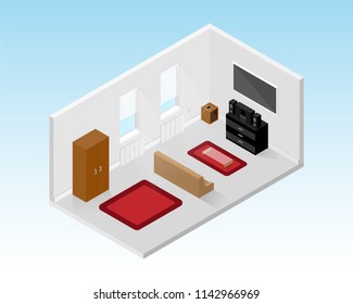 Isometric Living Room