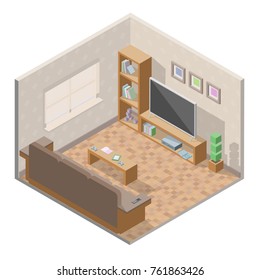 Isometric living room