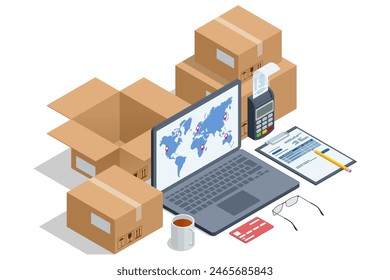 Isometric Logistics, Business logistics, Warehouse Logistic, Online delivery, Export and Import.. Delivery home and office. City logistics.