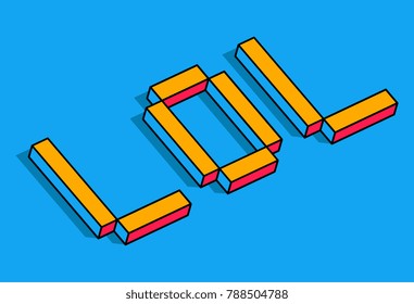 Isometric LOL word concept