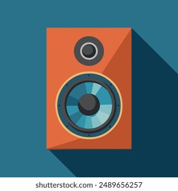 Isometric loud speaker illustration vector