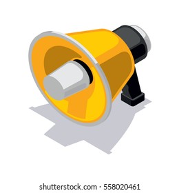 Isometric loudspeaker icon