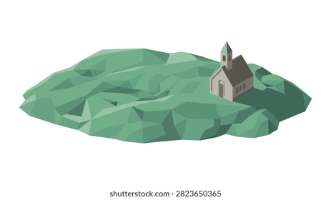 Paisaje isométrico isométrico baja