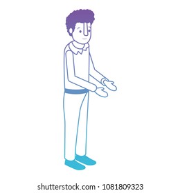 isometric man avatar character