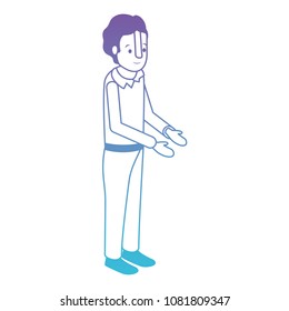 isometric man avatar character