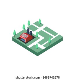 isometric map illustration for your projects