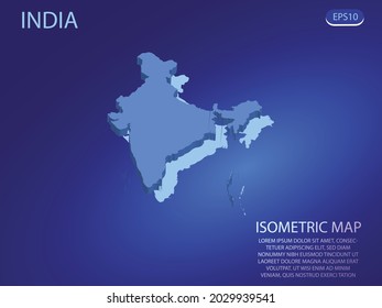 Isometric Map India Vector Modern On: เวกเตอร์สต็อก (ปลอดค่าลิขสิทธิ์ ...