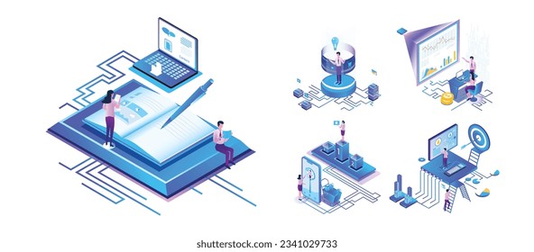 Isometric Marketing: Analysis Marketing , Marketing Creator, Seo Idea, arget Marketing