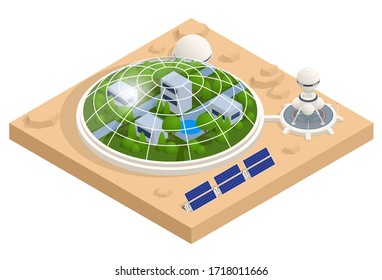 Isometric Mars Colonization, Biological terraforming, Paraterraforming, Adapting humans on Mars. Astronautics and space technology. Geo capsyles.