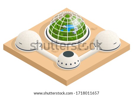 Isometric Mars Colonization, Biological terraforming, Paraterraforming, Adapting humans on Mars. Astronautics and space technology. Geo capsyles.