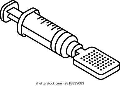 Isometric Medical Syringe Featuring Square Microneedle Array for Transdermal Vaccine Delivery and Painless Intradermal Drug Administration