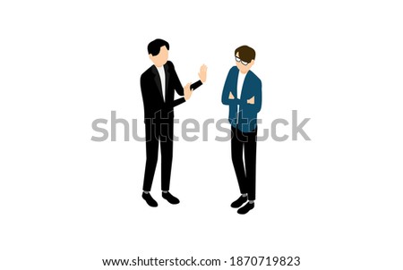 Isometric, men who quarrel and get angry and men who apologize