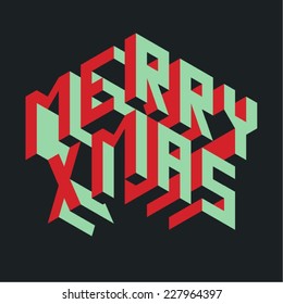 Isometric Merry Christmas