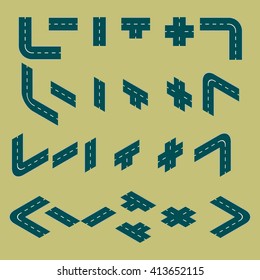 Isometric modern architecture icon illustration. 