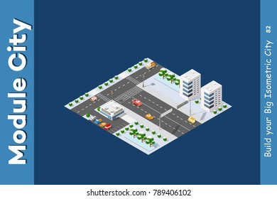 Isometric of the modern city
